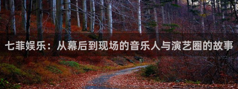 益达娱乐体育注册登录入口：七菲娱乐：从幕后到现场的音乐人与演艺圈的故事
